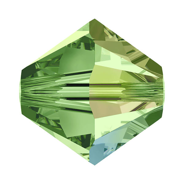 Swarovski Crystal Beads 5328 4 mm Peridot AB