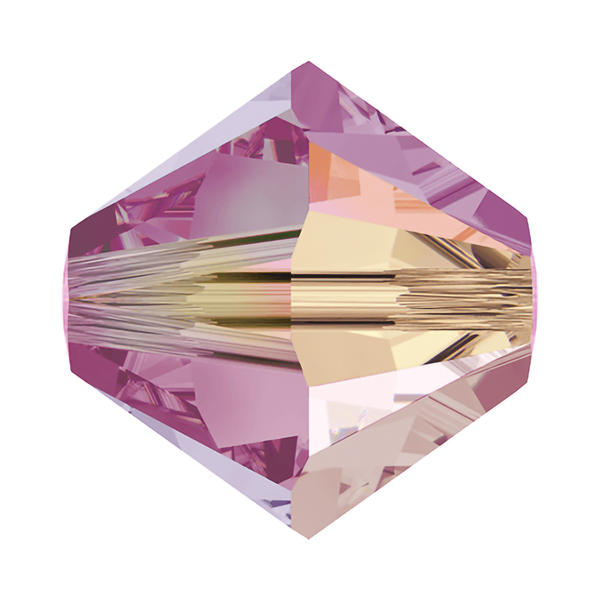 Swarovski Crystal Beads 5328 3 mm Rose AB 2X