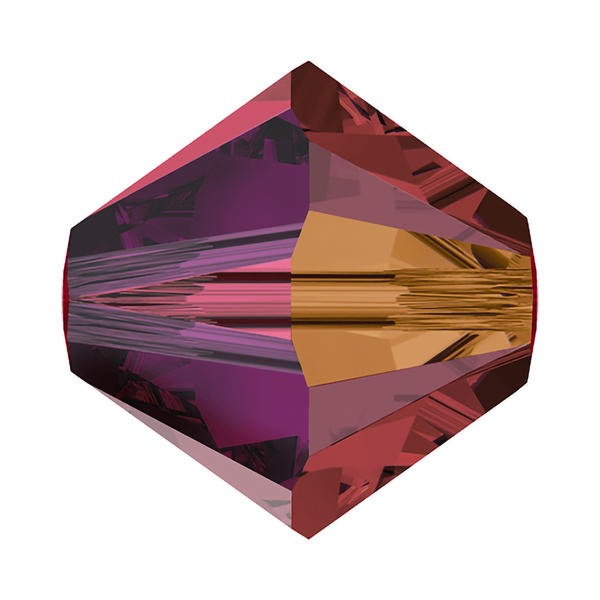 Swarovski Crystal Beads 5328 4 mm Siam AB 2X
