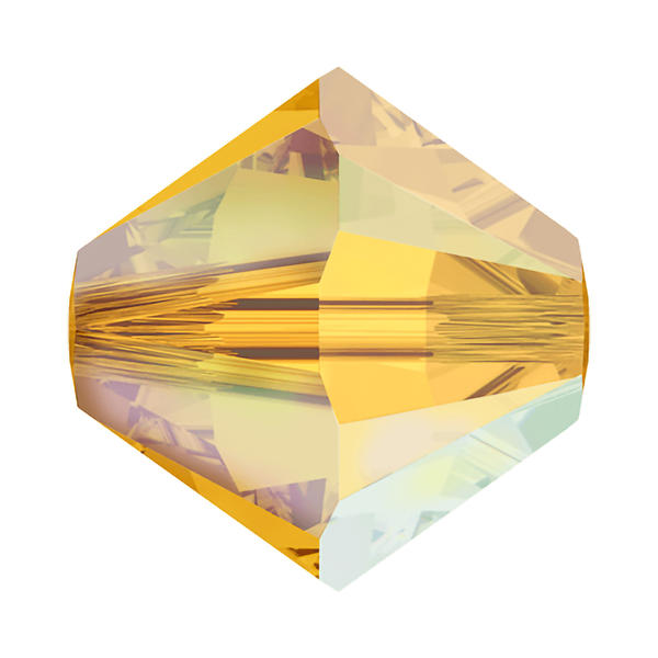 Swarovski Crystal Beads 5328 8 mm Topaz AB 2X