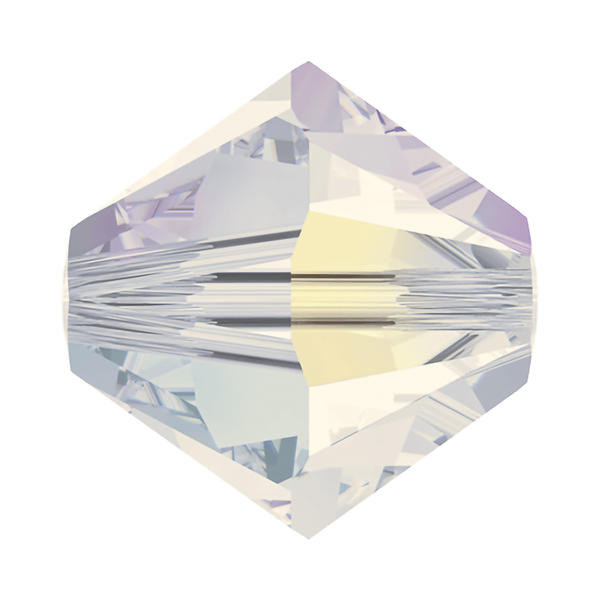 Swarovski Crystal Beads 5328 6 mm White Opal AB 2X