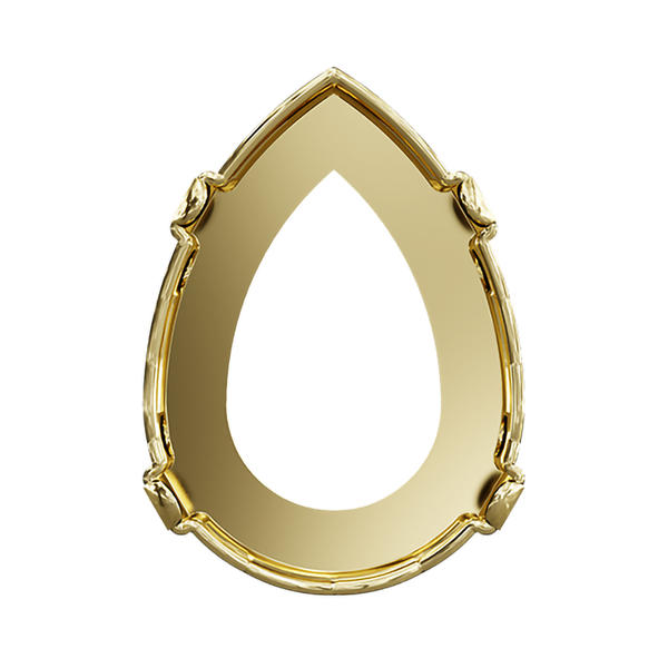 Swarovski Fancy Stone Settings 4320/S 18 x 13 mm Brass 1PH2OZ