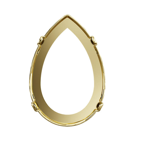 Swarovski Fancy Stone Settings 4327/S 30 x 20 mm Brass 1PH2OZ