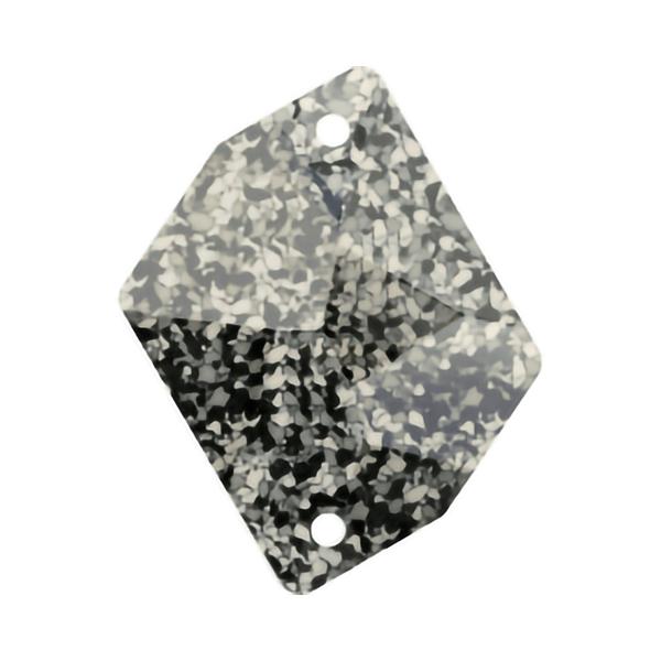 Swarovski Sew-on Crystal 3265/B 20 x 16 mm Marbled Black