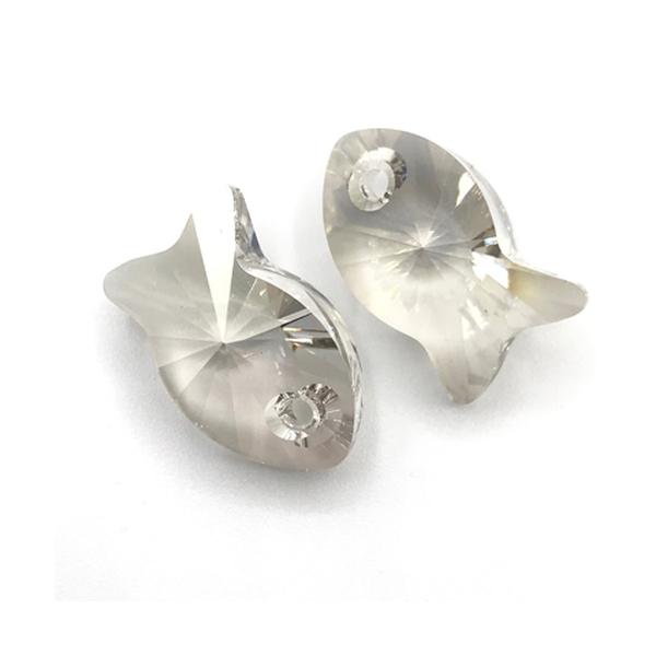 Swarovski Crystal Pendants 6727 18 mm Crystal Silver Shade