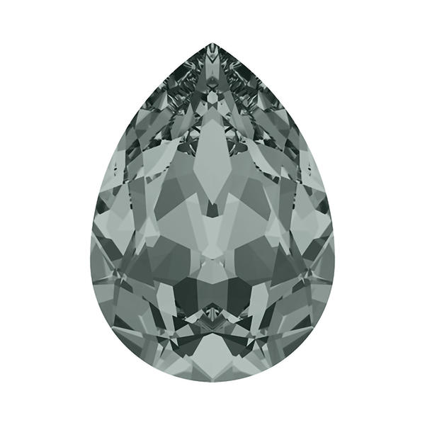 Swarovski Fancy Stones 4320 10 x 7 mm Black Diamond F