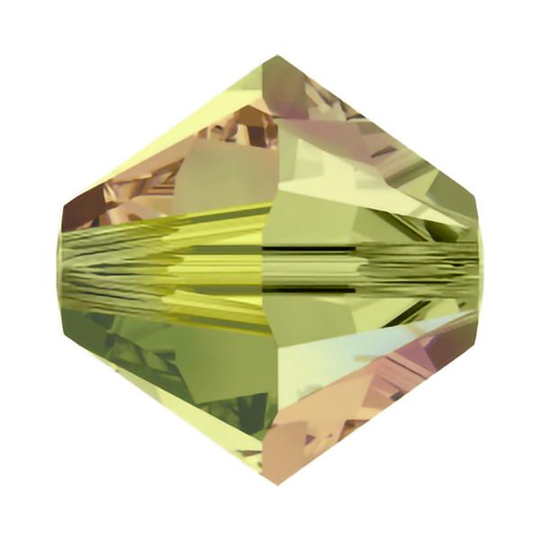 Swarovski Crystal Beads 5328 3 mm Olivine AB 2X