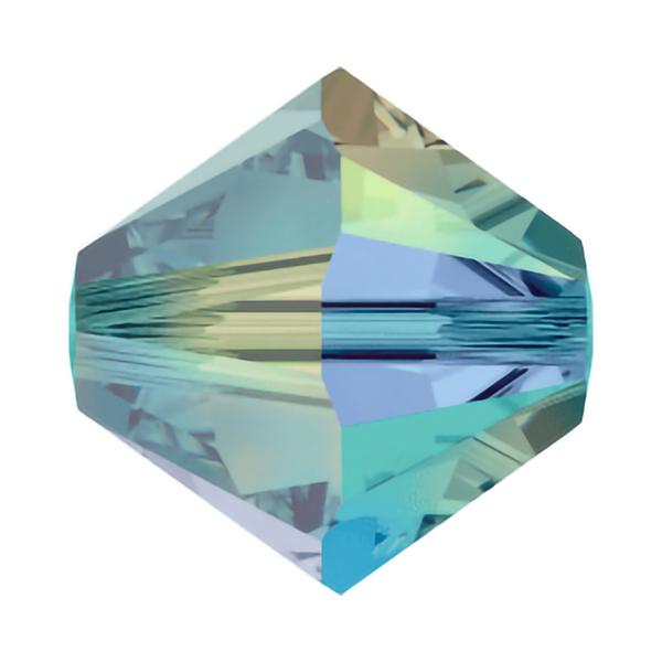 Swarovski Crystal Beads 5328 8 mm Indicolite AB 2X
