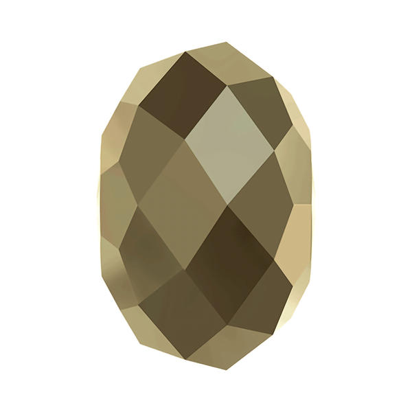 Swarovski Crystal Beads 5040 6 mm Crystal Metallic Light Gold 2X