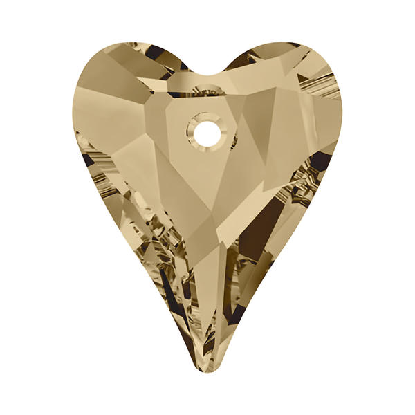 Swarovski Crystal Pendants 6240 12 mm Crystal Golden Shadow