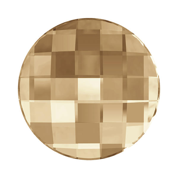 Swarovski Flatback Crystals 2035 14 mm Crystal Golden Shadow F