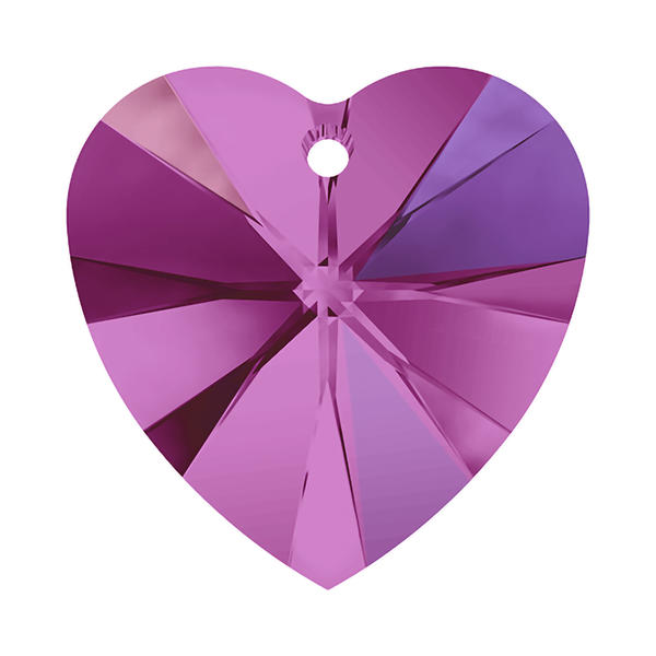 Swarovski Crystal Pendants 6228 10,3 x 10 mm Fuchsia AB