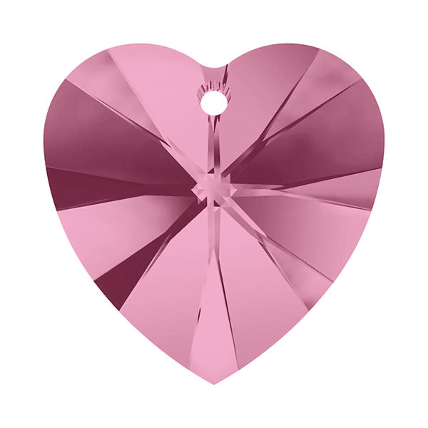 Swarovski Crystal Pendants 6228 10,3 x 10 mm Light Rose