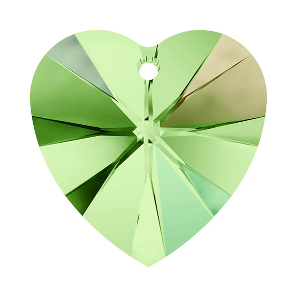 Swarovski Crystal Pendants 6228 14,4 x 14 mm Peridot AB