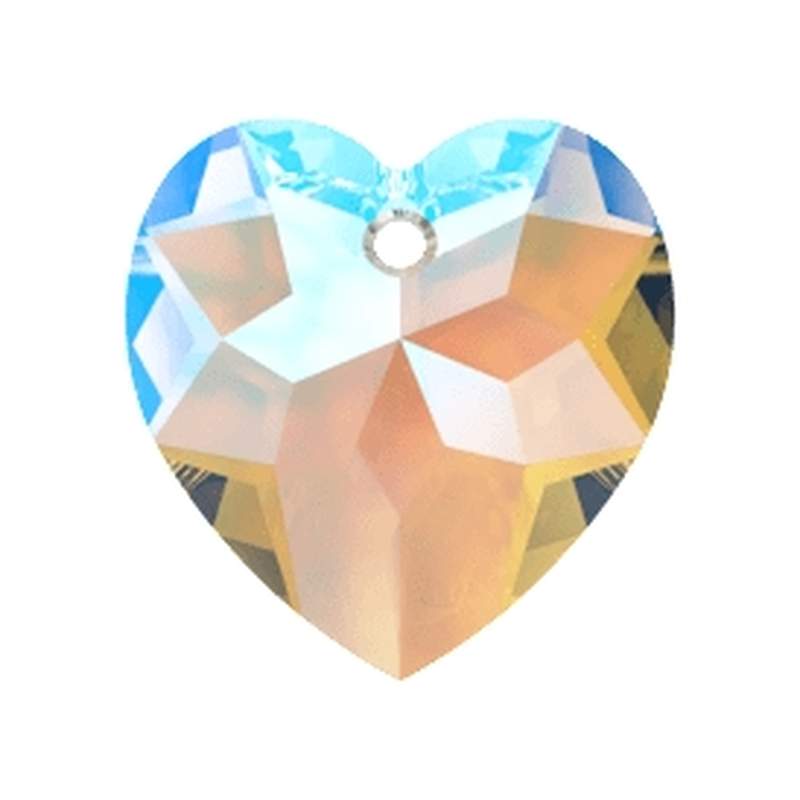 Swarovski Crystal Pendants 6215 18 mm Crystal Blue AB