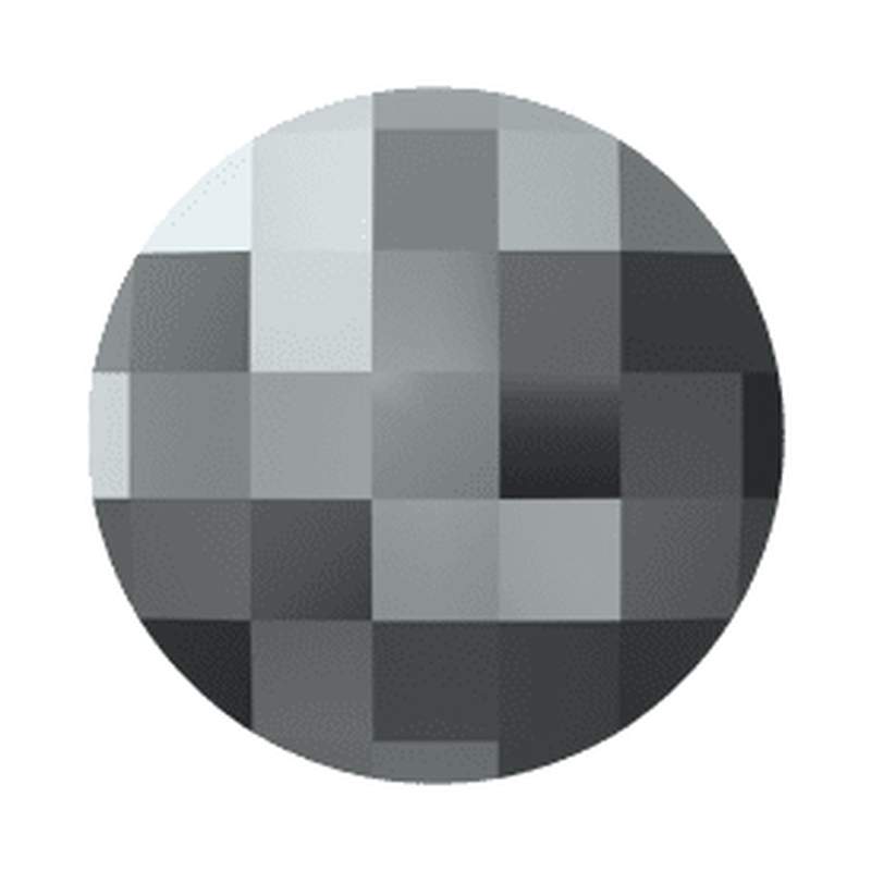 Swarovski Flatback Crystals 2035 6 mm Jet Hematite Unfoiled
