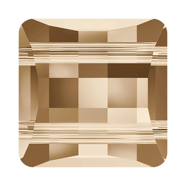 Swarovski Crystal Beads 5625 10 mm Crystal Golden Shadow