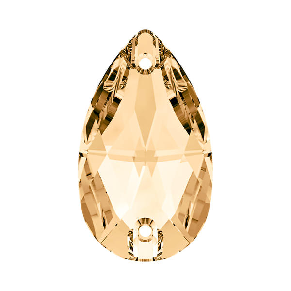 Swarovski Sew-on Crystals 3230 28 x 17 mm Light Colorado Topaz F