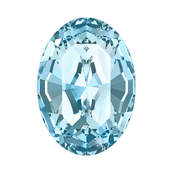 Swarovski Fancy Stones 4128 10 x 8 mm Aquamarine