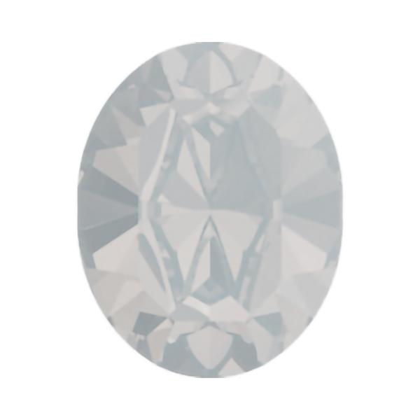 Swarovski Fancy Stones 4128 10 x 8 mm White Opal F