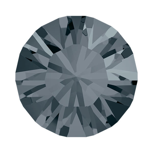 Swarovski Round Stones 1028 pp 14 Crystal Silver Night F