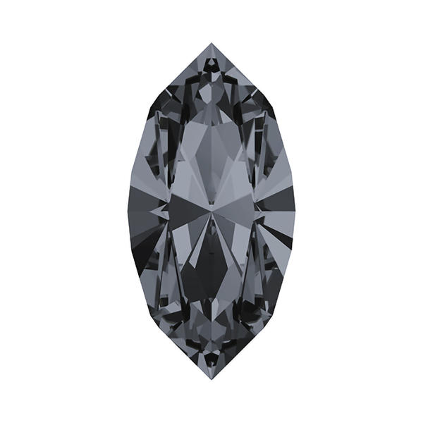 Swarovski Fancy Stones 4228 4 x 2 mm Crystal Silver Night F