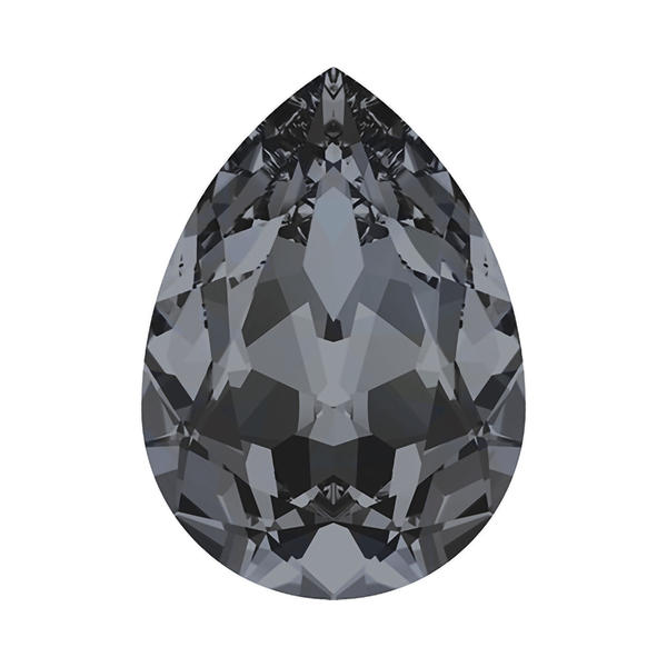Swarovski Fancy Stones 4320 6 x 4 mm Crystal Silver Night F