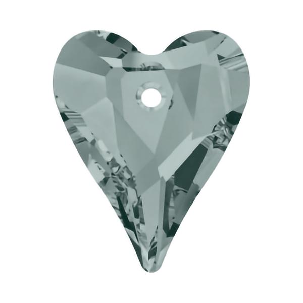 Swarovski Crystal Pendants 6240 12 mm Black Diamond