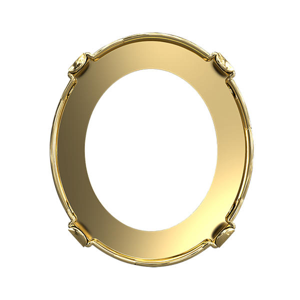 Swarovski Fancy Stone Settings 4196/S 23 x 20 mm Brass 1PH2OZ