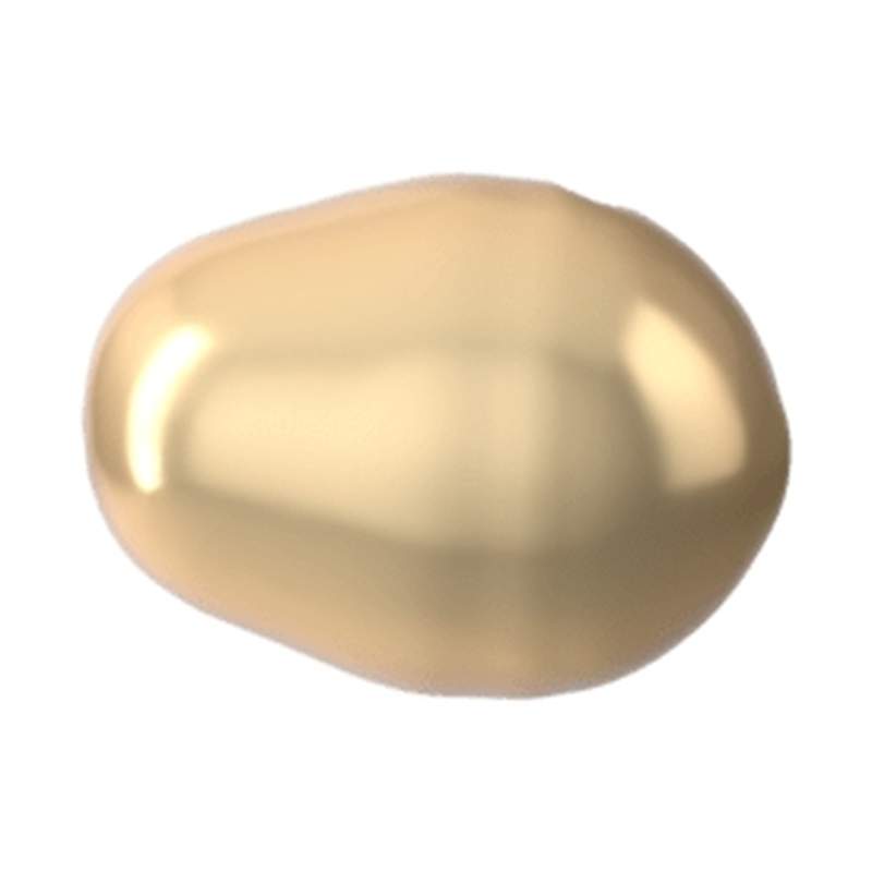 Swarovski Crystal Pearls 5821 11 x 8 mm Crystal Light Gold Pearl