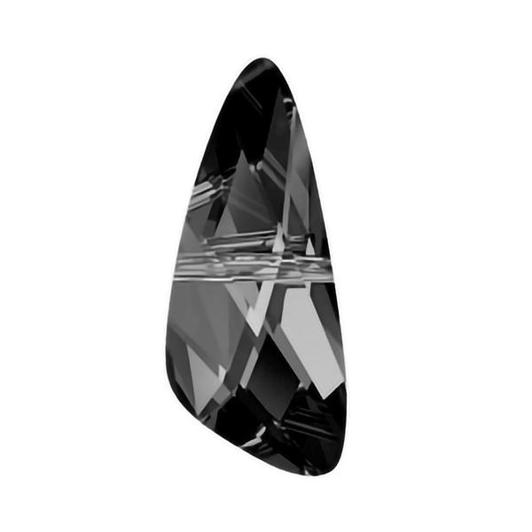 Swarovski Crystal Beads 5590 10 x 23 mm Crystal Silver Night
