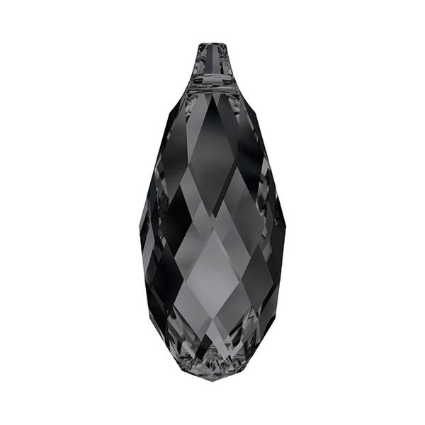 Swarovski Crystal Pendants 6010 11 x 5,5 mm Crystal Silver Night