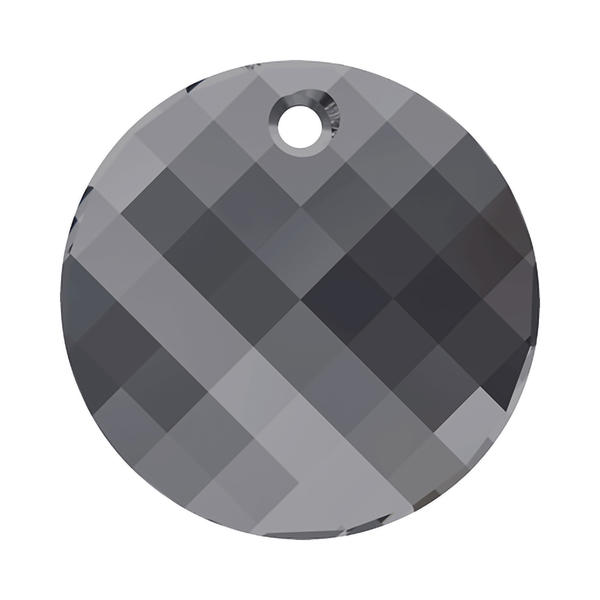 Swarovski Crystal Pendants 6621 18 mm Crystal Silver Night