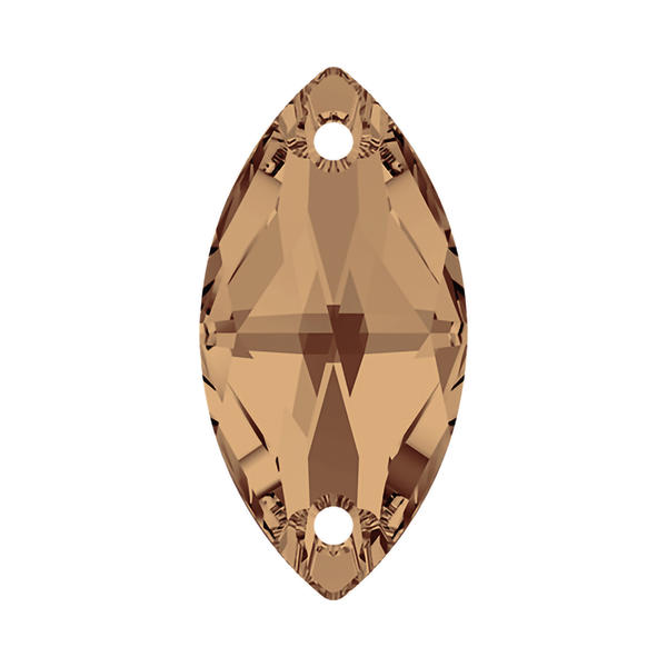 Swarovski Sew-on Crystals 3223 12 x 6 mm Crystal Bronze Shade F
