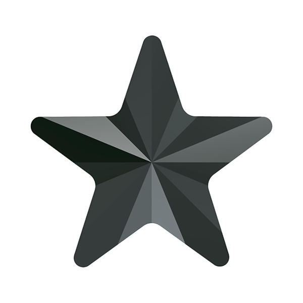 Swarovski Hotfix Crystals 2816 5 mm Jet Hematite M HF