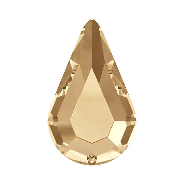 Swarovski Hotfix Crystals 2300 8 x 4,8 mm Crystal Golden Shadow M HF