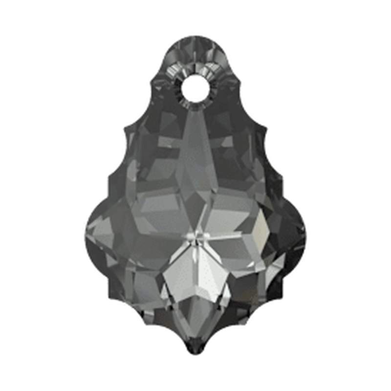 Swarovski Crystal Pendants 6090 16 x 11 mm Crystal Silver Night