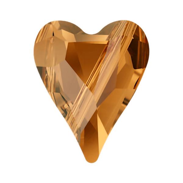 Swarovski Crystal Beads 5743 17 mm Crystal Copper