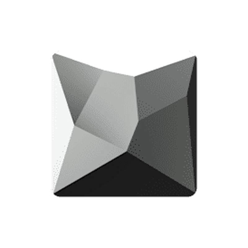 Swarovski Flatback Crystals 2420 25 mm Crystal Chrome V