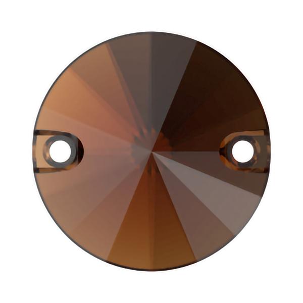 Swarovski Sew-on Crystals 3200 10 mm Smoked Topaz F