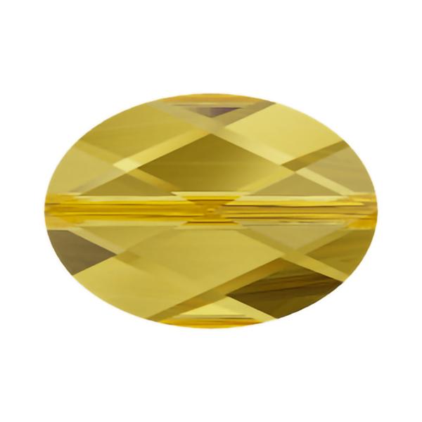 Swarovski Crystal Beads 5050 14 x 10 mm Light Topaz