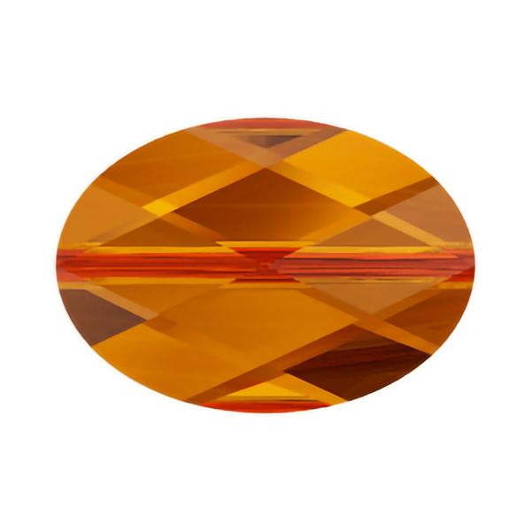Swarovski Crystal Beads 5050 14 x 10 mm Topaz