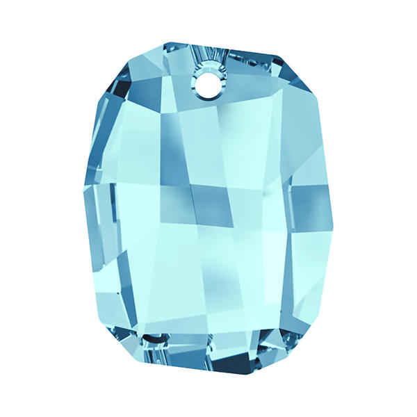 Swarovski Crystal Pendants 6685 28 mm Aquamarine