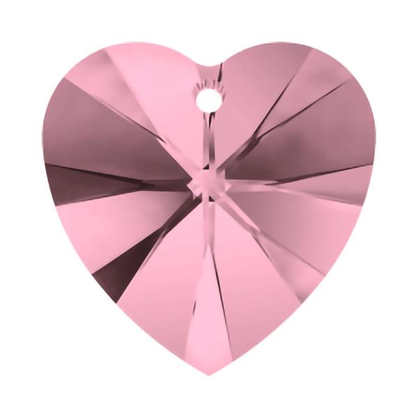 Swarovski Crystal Pendants 6228 14,4 x 14 mm Crystal Antique Pink