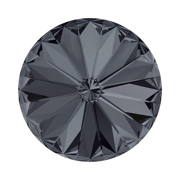Swarovski Round Stones 1122 12 mm Crystal Silver Night