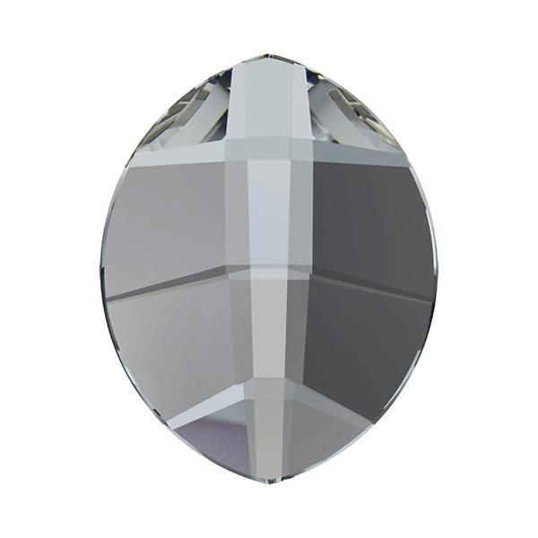 Swarovski Flatback Crystals 2204 14 x 11 mm Crystal Silver Night F
