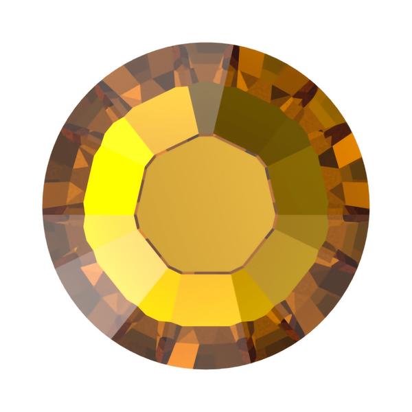 Swarovski Hotfix Crystals 2028 ss 12 Light Topaz M HF