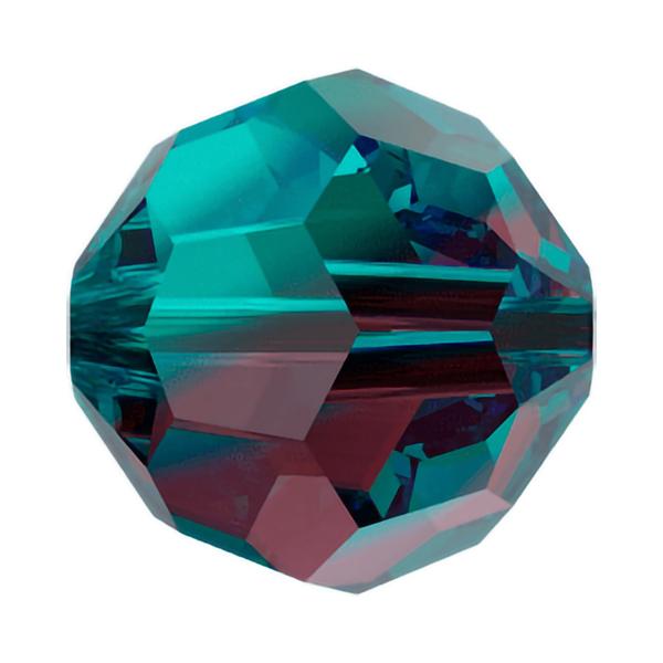 Swarovski Crystal Beads 5000 10 mm Burgundy - Blue Zircon Blend