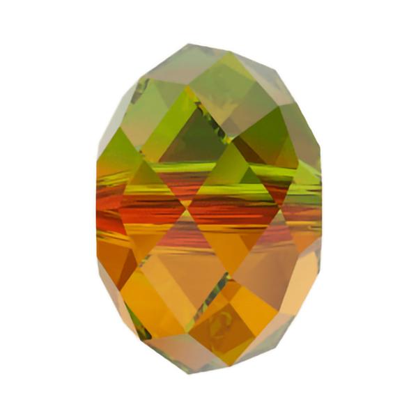 Swarovski Crystal Beads 5040 8 mm Fern Green - Topaz Blend