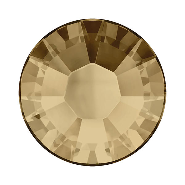 Swarovski Hotfix Crystals 2038 ss 6 Crystal Golden Shadow M HF